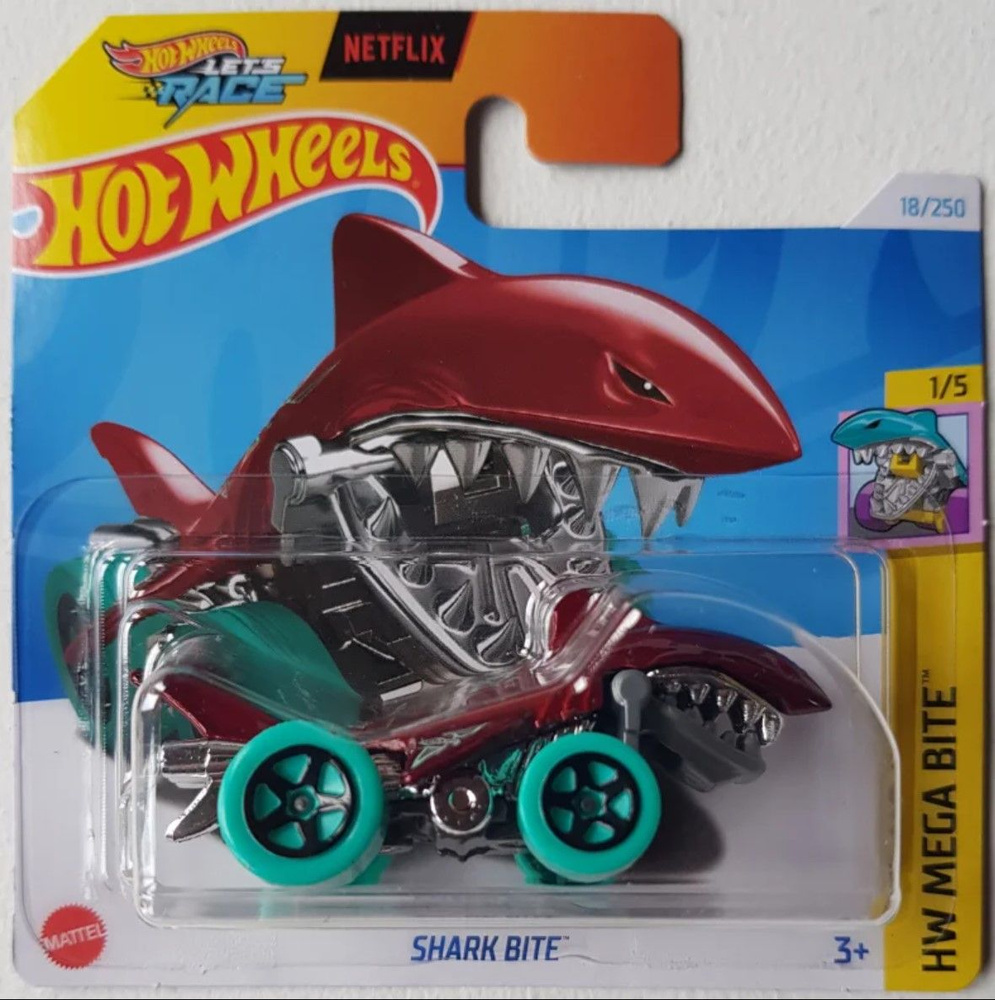 Машинка Хотвилс игрушка коллекционная Hot Wheels SHARK BITE 5785_HTC94  #1