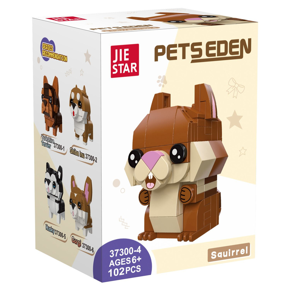 Конструктор JIE STAR Pets Eden: Белка, 102 дет. (37300-4) #1