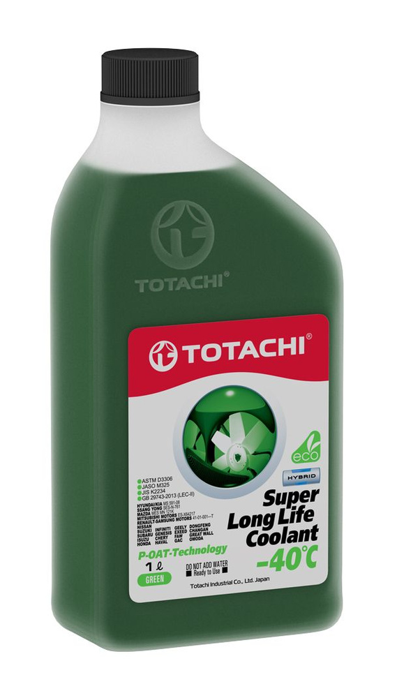 Охлаждающая жидкость/Антифриз TOTACHI SUPER LONG LIFE COOLANT GREEN -40C, 1 л  #1