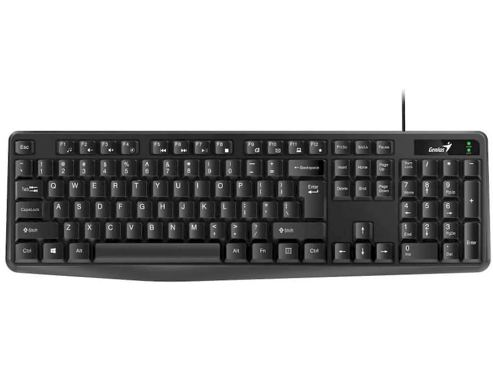 Клавиатура Genius KB-117,RU,USB,Black,1,8 м #1