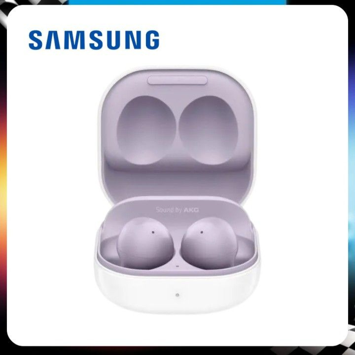 Samsung Наушники беспроводные с микрофоном Samsung Galaxy Buds 2, фиолетовый  #1