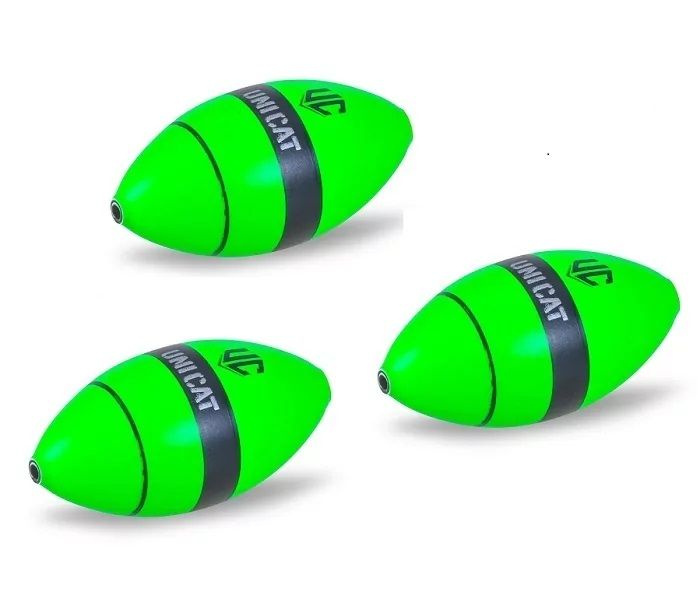 Поплавок для ловли сома 1.5 г Зеленый Uni Cat (Юни Кэт) - Micro Lifter Fluo Green, 3 шт  #1