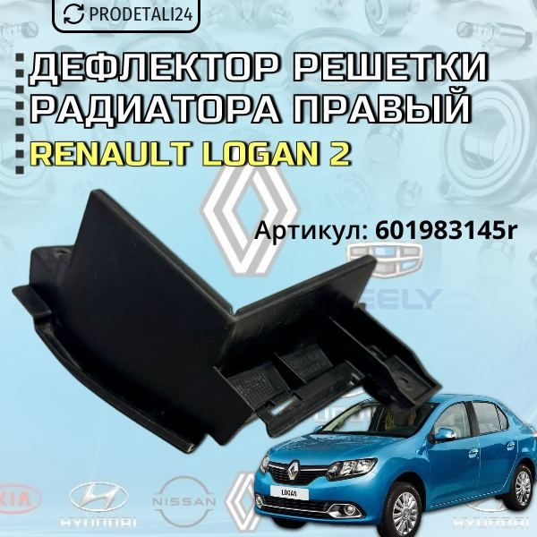 Дефлектор решетки радиатора правый Renault Logan 2 Артикул : 601983145R  #1