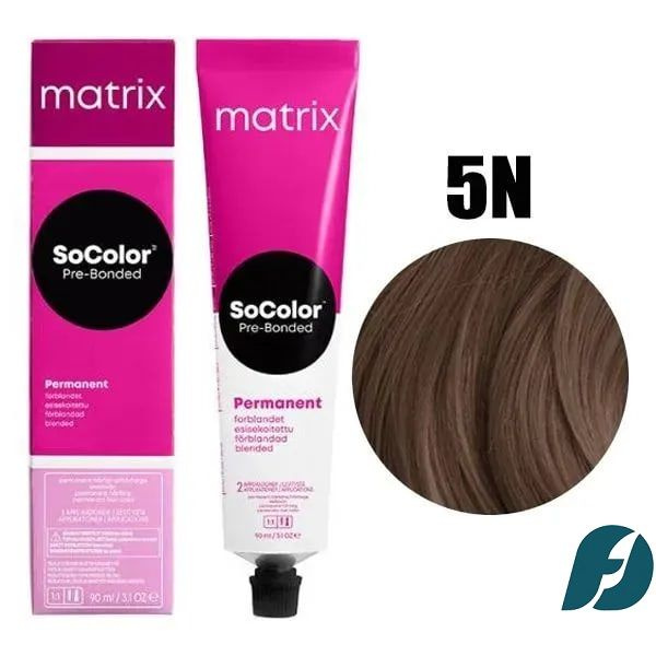 Matrix SOCOLOR 5N Крем-краска стойкая для волос Светлый шатен, 90мл.  #1