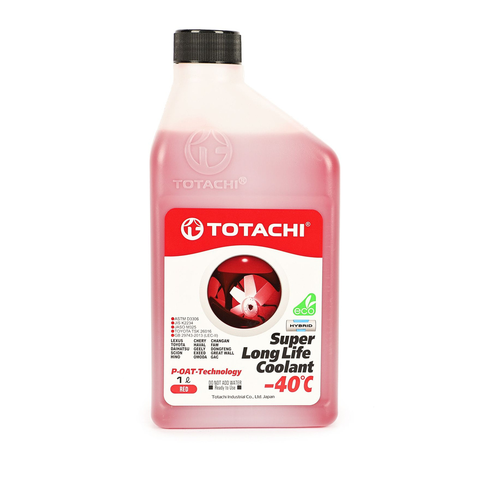 Жидкость охлаждающая низкозамерзающая TOTACHI SUPER LONG LIFE COOLANT Red -40C 1л  #1