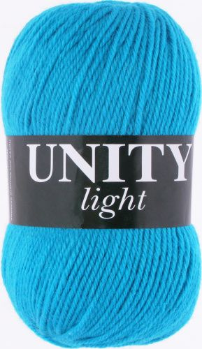 Пряжа Unity Light (Vita), цвет 6041 голубая бирюза, 5 шт. в упаковке,100гр/200м,48% шерсть, 52% акрил #1