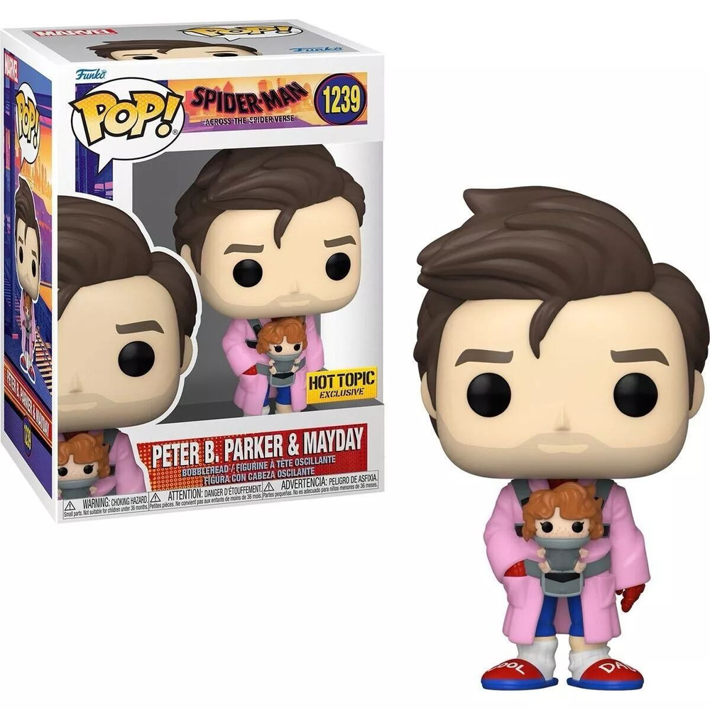 Фигурка Funko Pop! Spider-Man: Peter B. Parker and Mayday (Стикер Hot Topic (Фанко Поп Человек-Паук Питер #1