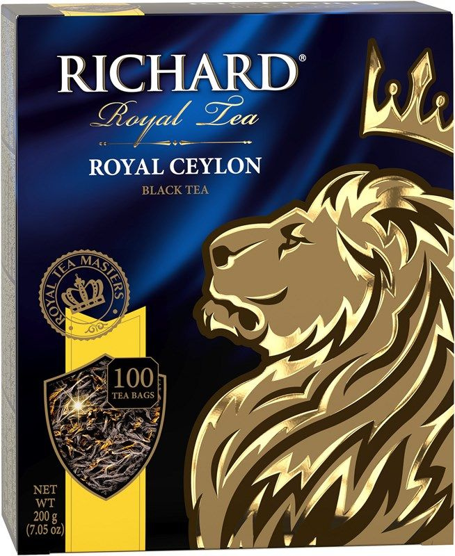 Чай Richard Royal Ceylon черный байховый (2г х 100шт), 200г #1