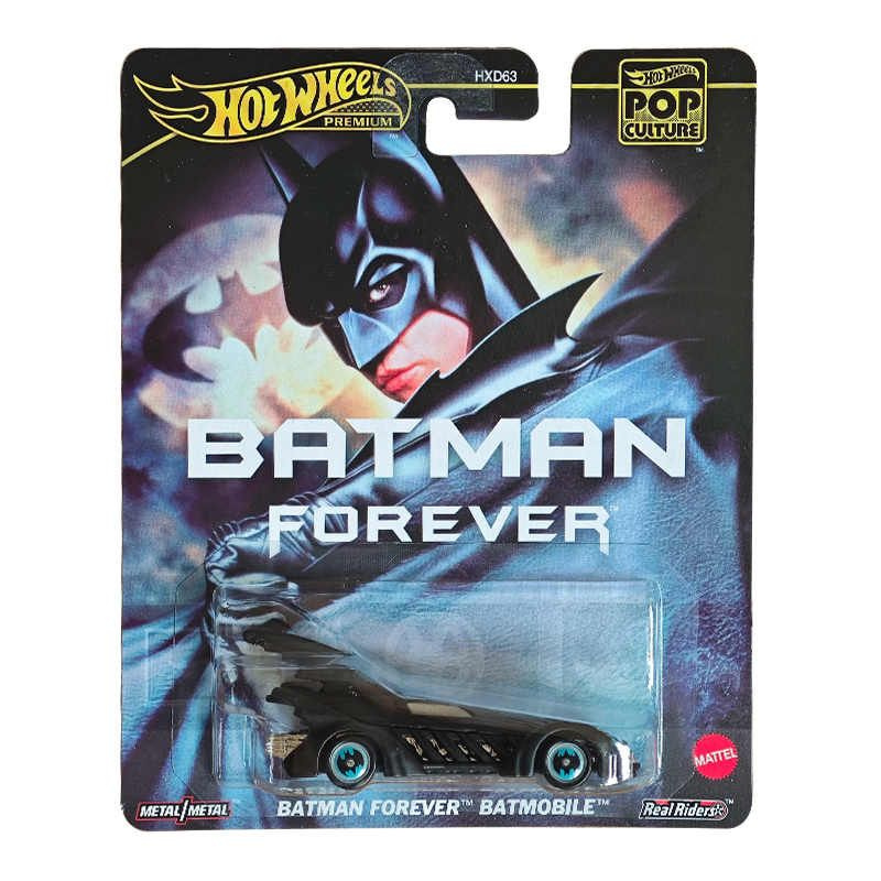 Машинка Mattel Hot Wheels Премиум автомобиль Поп-культура HXD63-Batman Forever Batmobile  #1