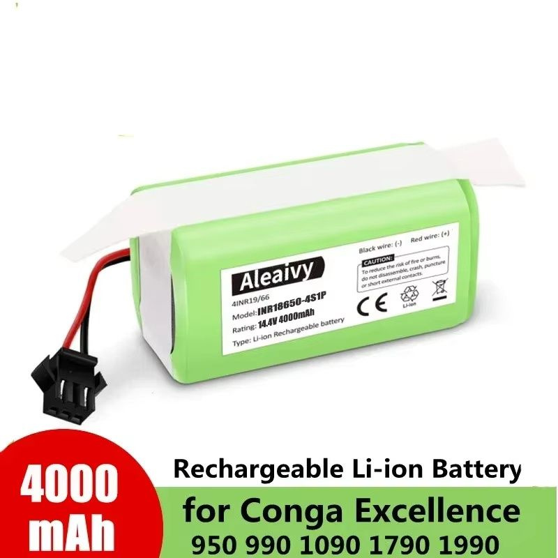 Литий - ионный аккумулятор 4S1P 14.4V 4000мАч для Conga Excellence 990 1090 Ecovacs Deebot N79S N79 DN622 #1