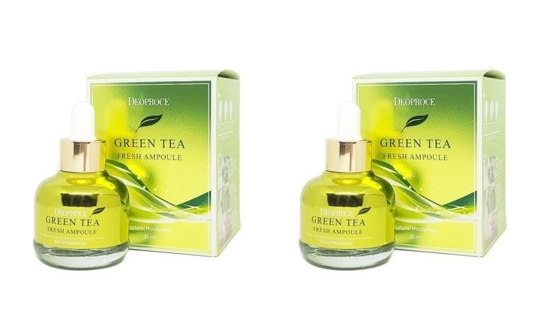 Deoproce Сыворотка для лица Green Tea Fresh Ampoule, с экстрактом зелёного чая, 30 мл, 2 шт  #1