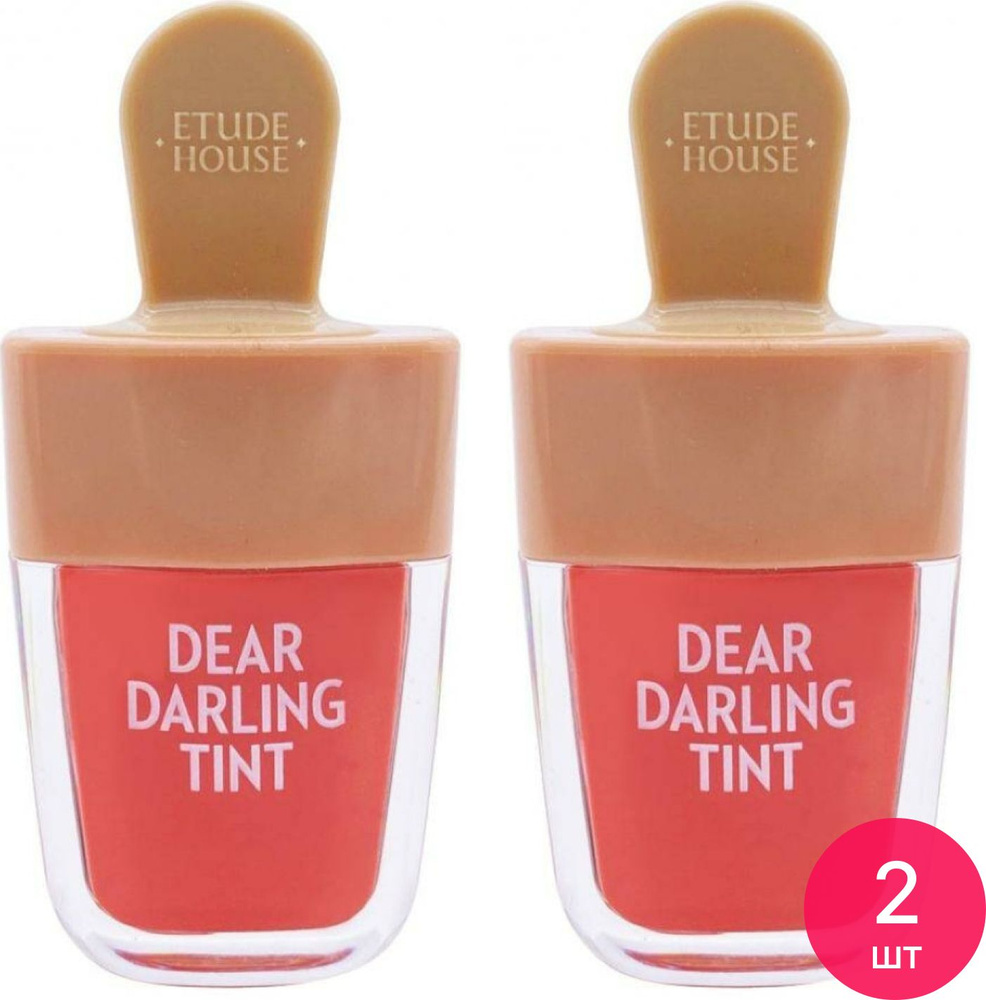 Etude House / Этюд Хаус Dear Darling Water Gel Tint Тинт для губ тон OR205 Apricot Red увлажняющий гелевый #1