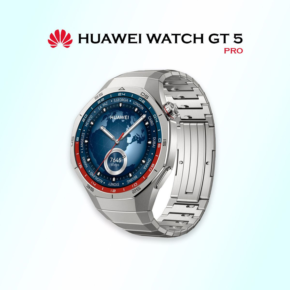 Умные часы HUAWEI WATCH GT 5 Pro, VLI-B29, 46 мм, титановые #1