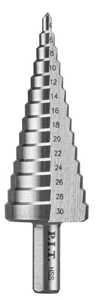 Сверло ступенчатое 4-30мм 14 ступеней AMED08-0430 P.I.T. #1