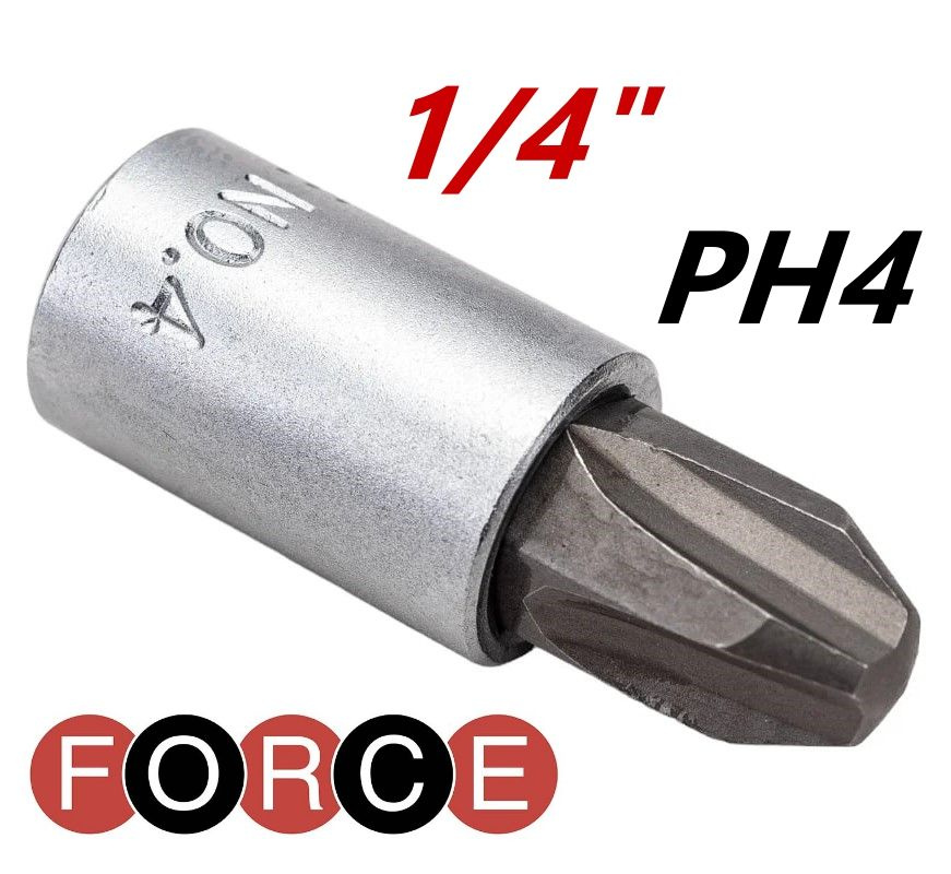 Головка-бита 1/4" крест РН4 - 32 мм FORCE 321324 #1