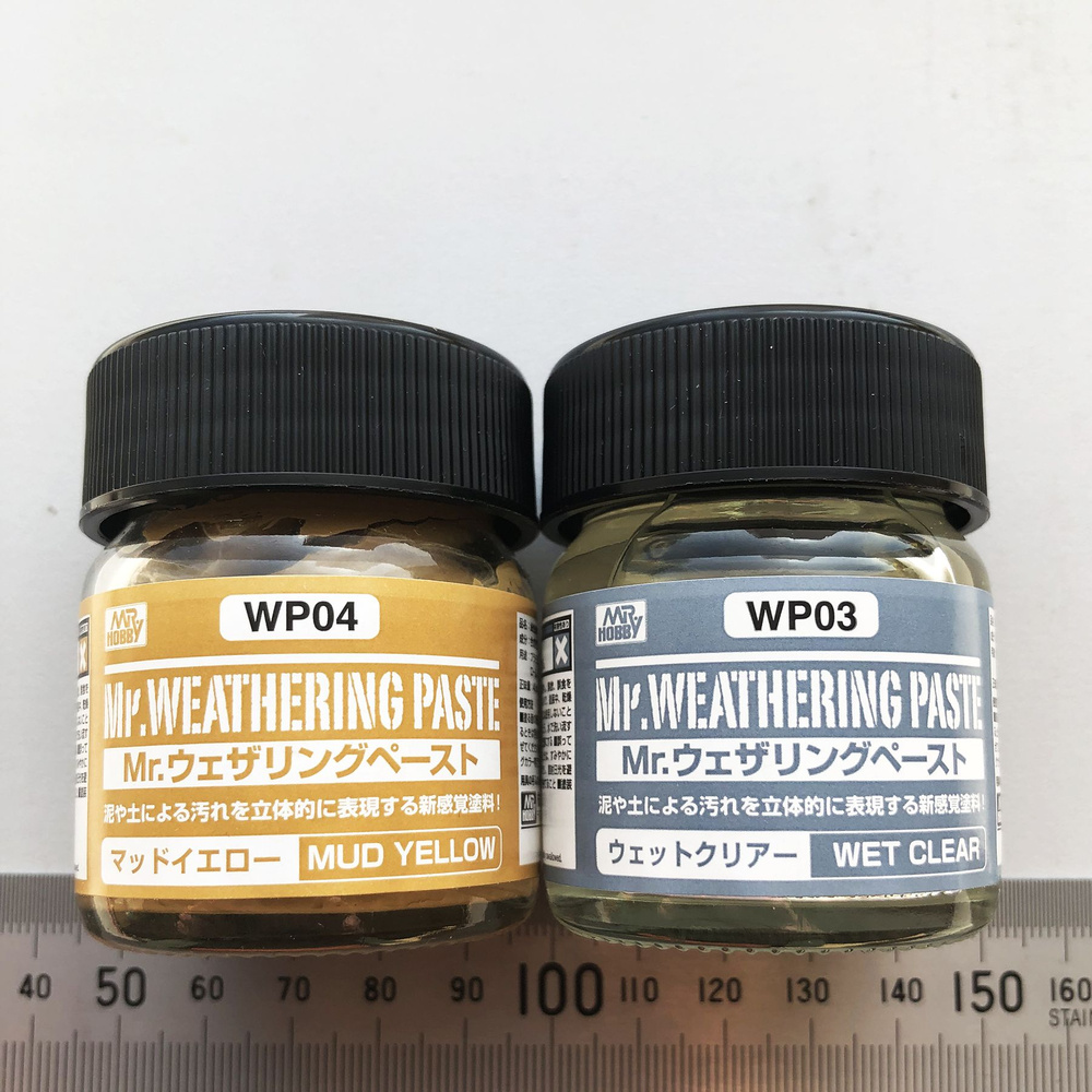 Паста текстурная Mr.Weathering Paste, грунт - Лето, мокрая грязь желтая, 2х40 мл, MR.HOBBY (Япония)  #1