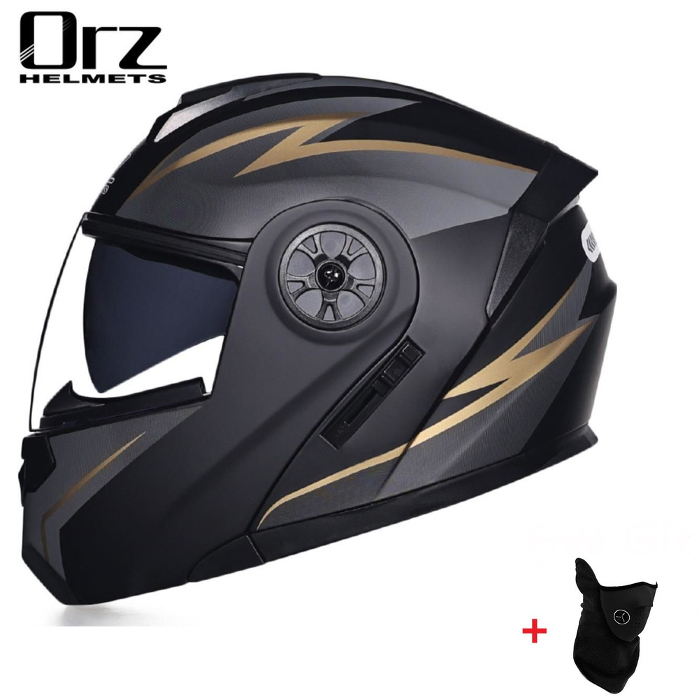 Orz HELMETS Мотошлем, цвет: золотой, размер: S #1