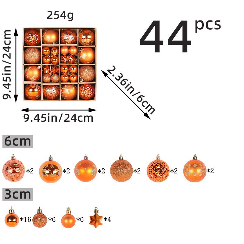 Набор ёлочных шаров 44 шт #1