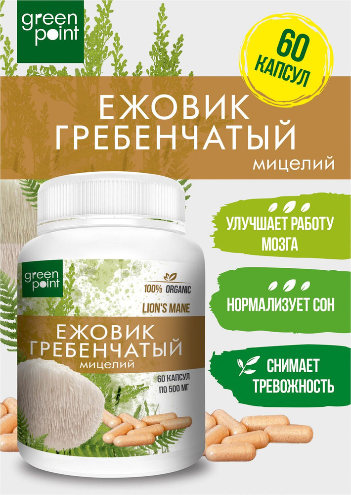 Green Point Грибы сушеные Ежовик гребенчатый 45г. 1шт. #1