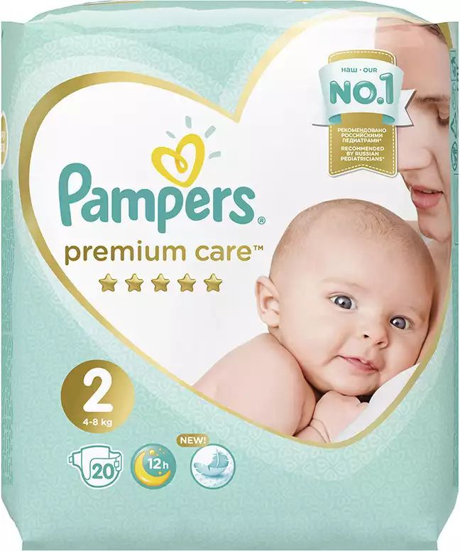 Подгузники Pampers Premium Care Размер 2 20 шт #1