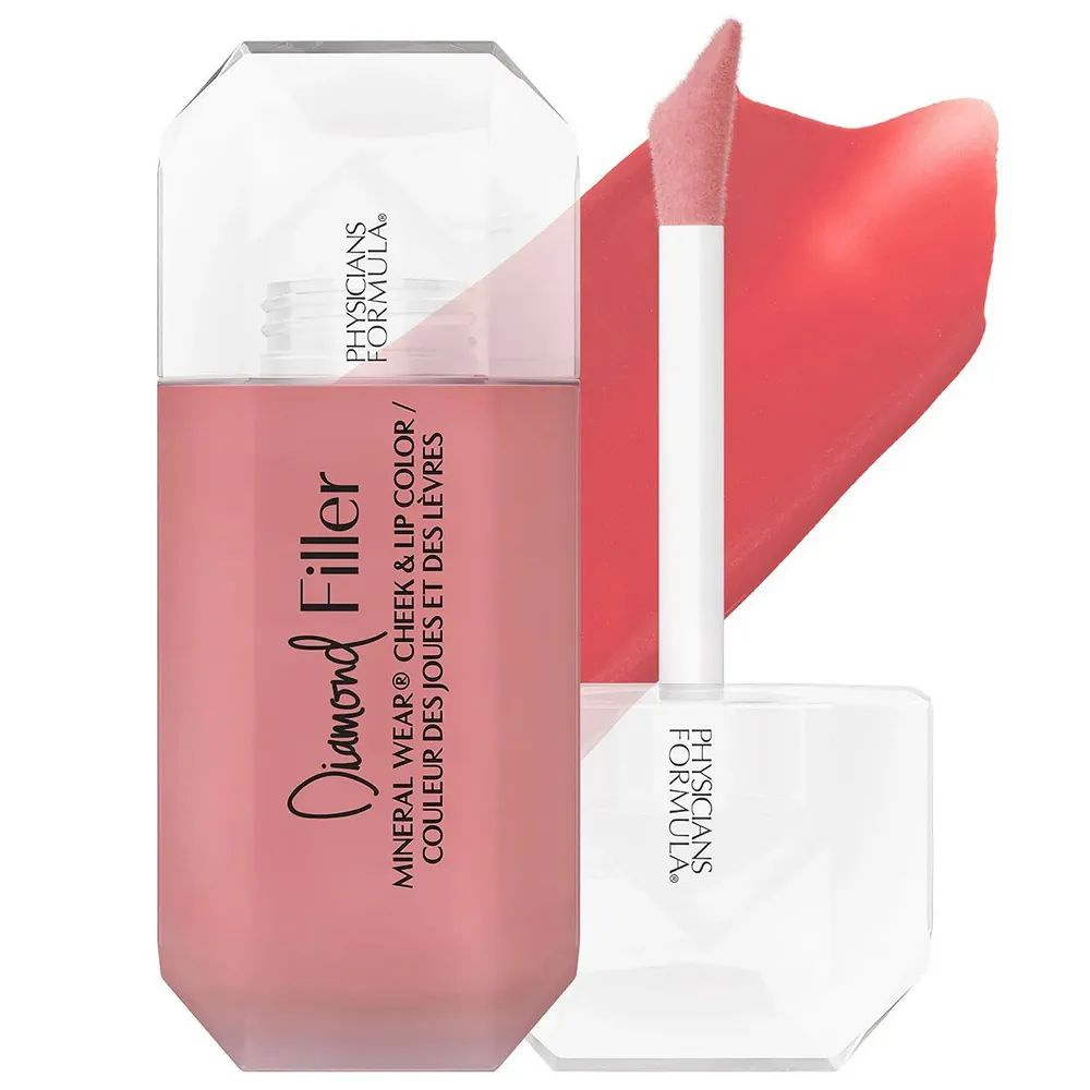 Physicians Formula Румяна минеральные для щек и губ Diamond Filler Cheek&Lip Color, бриллиантовый персик, #1