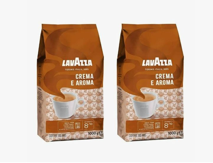 Кофе в зернах Lavazza Crema e Aroma 1 кг 2 шт Уцененный товар #1