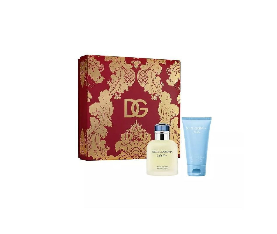 DOLCE&GABBANA Подарочный набор мужской Light Blue. Туалетная вода, спрей 75 мл + Крем для тела 50 мл #1