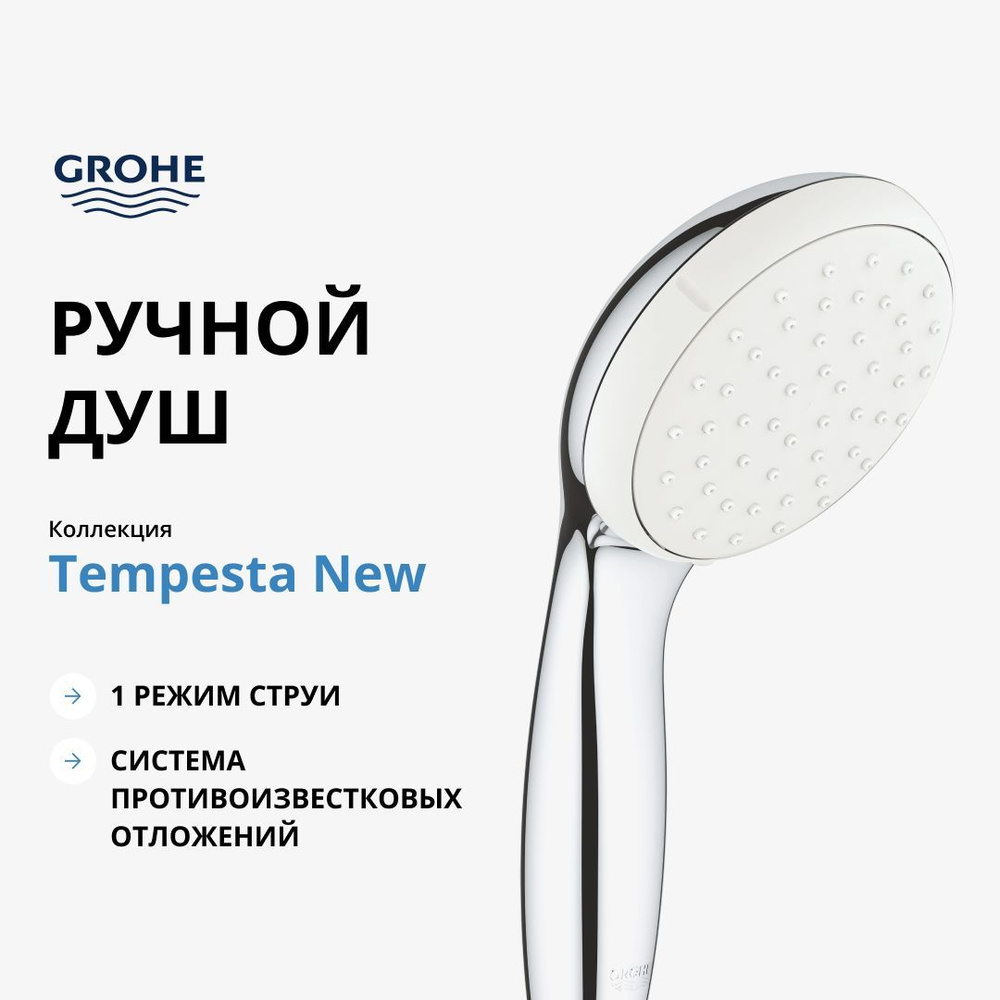 Ручной душ GROHE Tempesta New I, хром (27852001) #1