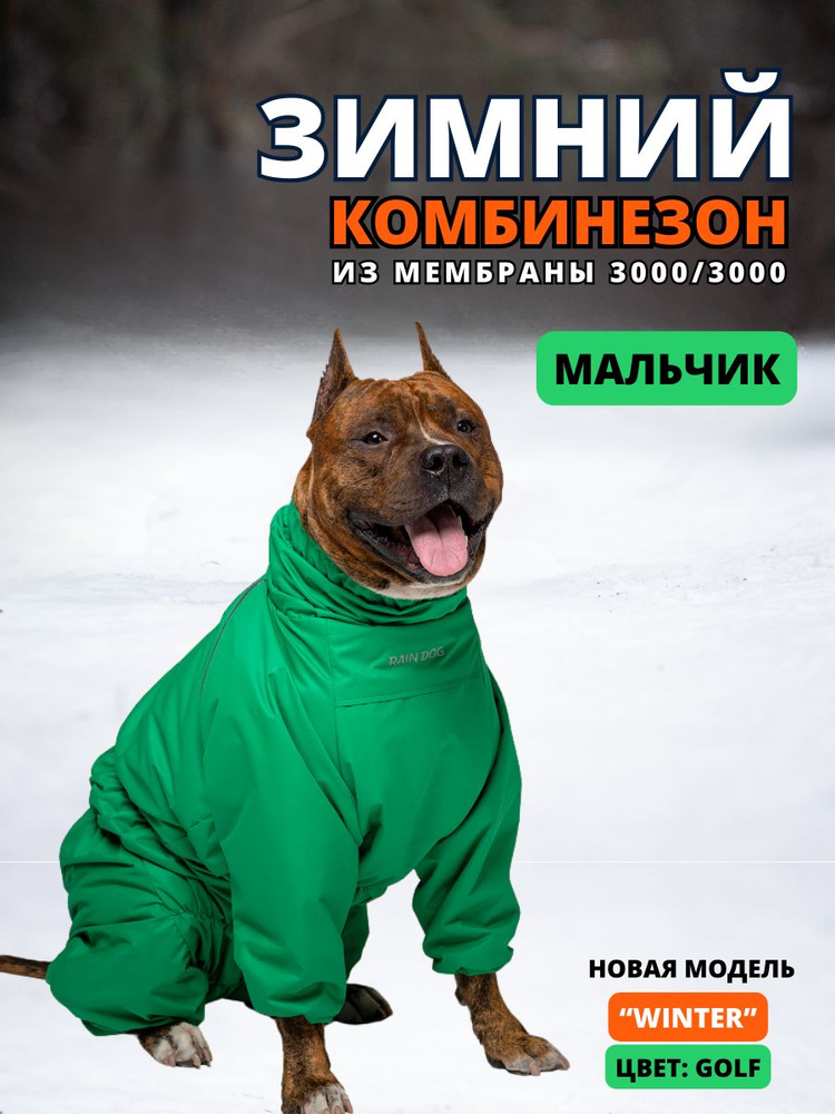 Зимний комбинезон для собак "Winter", 50/3XL, мужской, golf #1