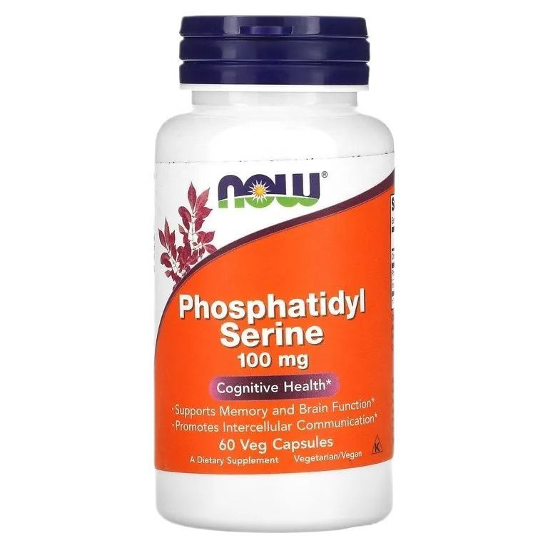 NOW Phosphatidyl Serine Фосфатидил Серин 100 мг 60 капсул #1