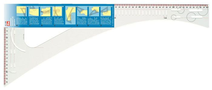 Лекало портновское многофункциональное, для раскроя, 60,5 X 24,5см 611499  #1