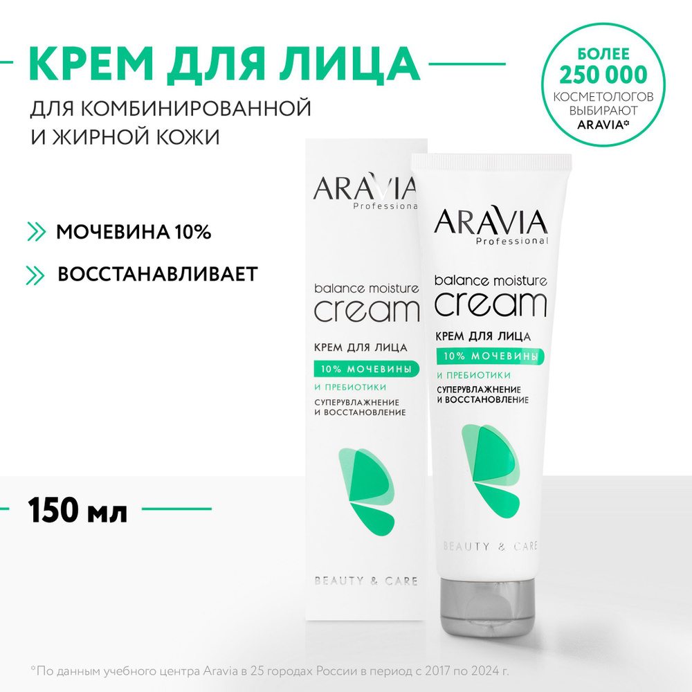 ARAVIA Professional Крем для лица суперувлажнение и восстановление с мочевиной 10% и пребиотиками, 150 #1