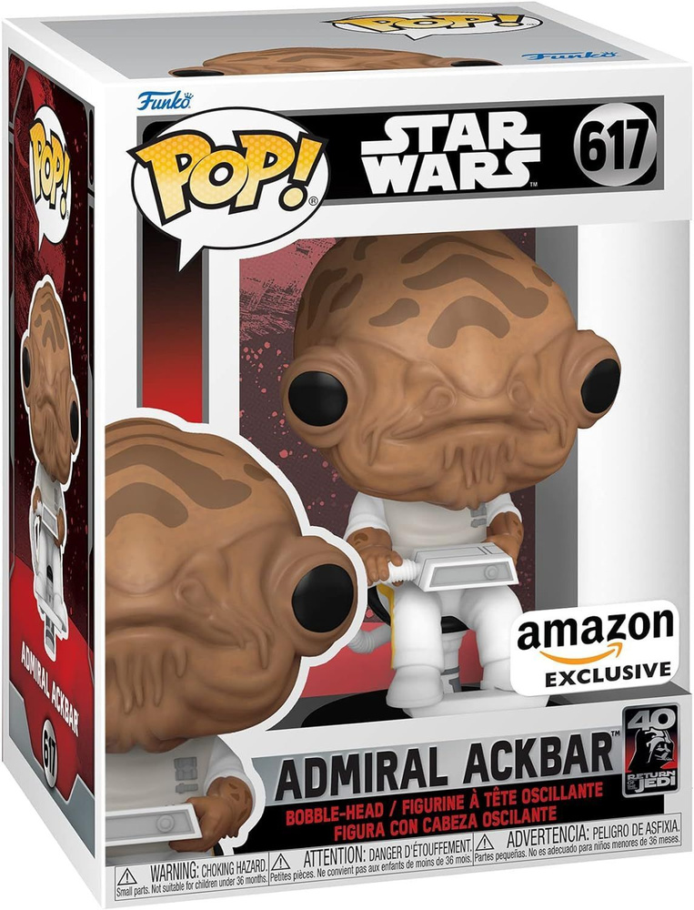 Фигурка Funko Pop! Star Wars: Admiral Ackbar Amazon (Фанко Поп Адмирал Акбар из фильма Звёздные войны) #1