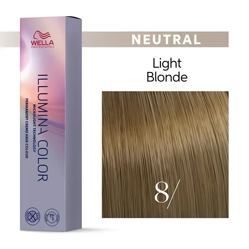 Wella Professionals Illumina Color Профессиональная стойкая крем-краска для волос 8/ светлый блонд , #1