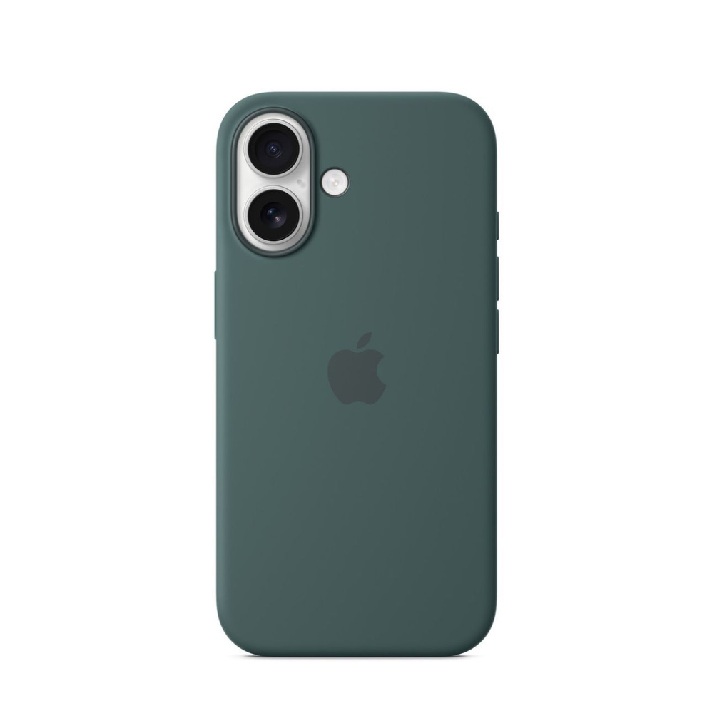 Чехол силиконовый с MagSafe Silicon Case for iPhone 16 Lake Green / зеленый #1