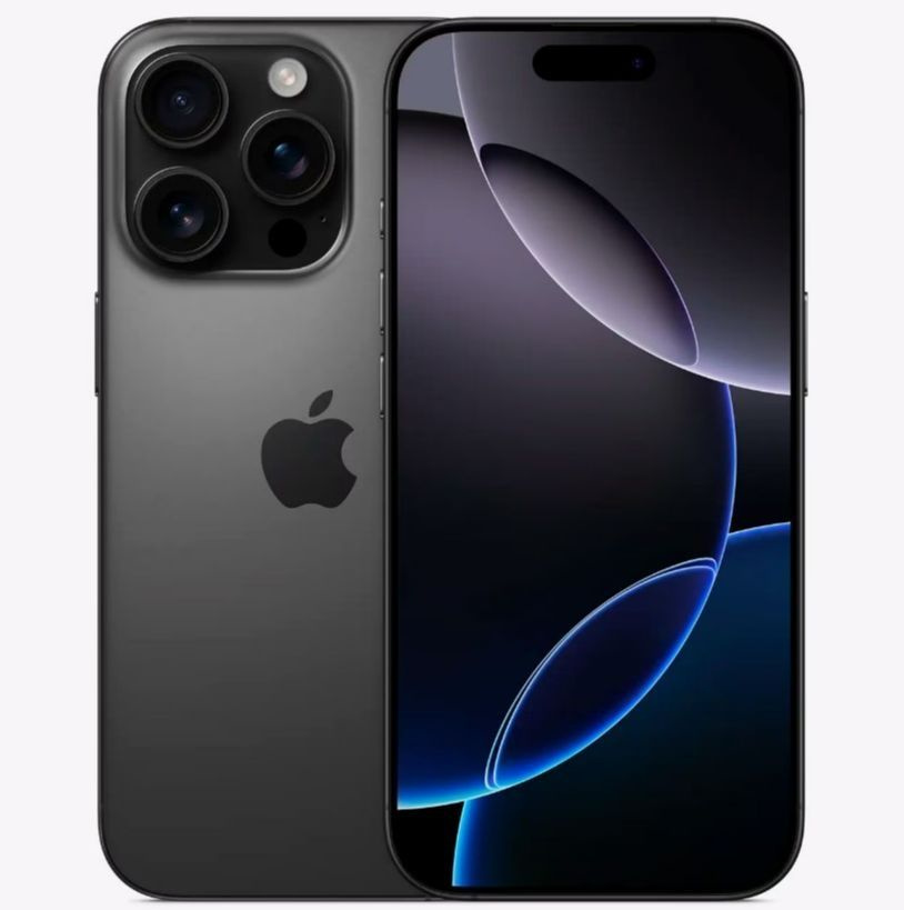 Apple Смартфон iPhone 16 Pro 8/512 ГБ, черный #1