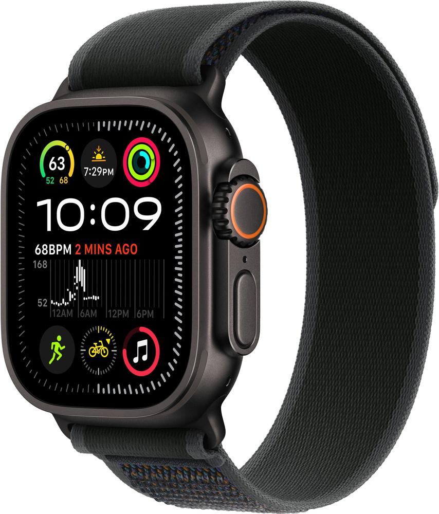 Умные часы Apple Watch Ultra 2 (2024) 49mm Black Titanium Case with Black Trail Loop #1