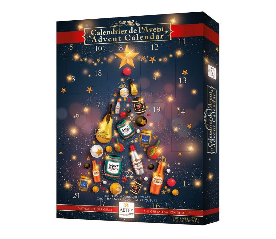 Адвент-календарь Abtey Christmas Magic ассорти изысканных конфет с алкоголем 270 г  #1