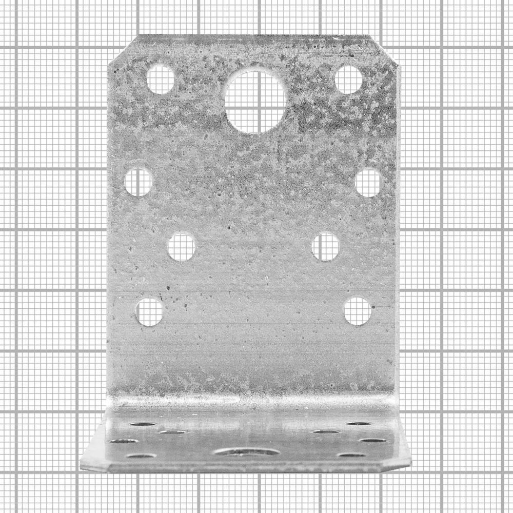 Угол крепежный KU 70x70x55x1.8 сталь цвет серый #1