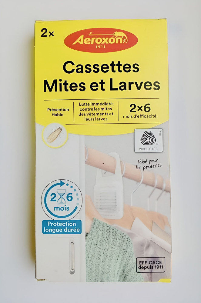 AEROXON (Аэроксон) Средство для долговременной защиты от ОДЕЖНОЙ МОЛИ, 2шт (Германия)  #1