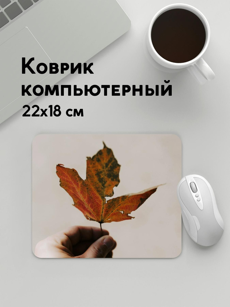 PANiN Коврик для мыши MousePad22x18WC_WC188501, светло-серый, темно-коричневый  #1