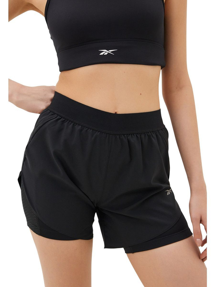 Шорты Reebok Running Two-in-One Shorts W #1