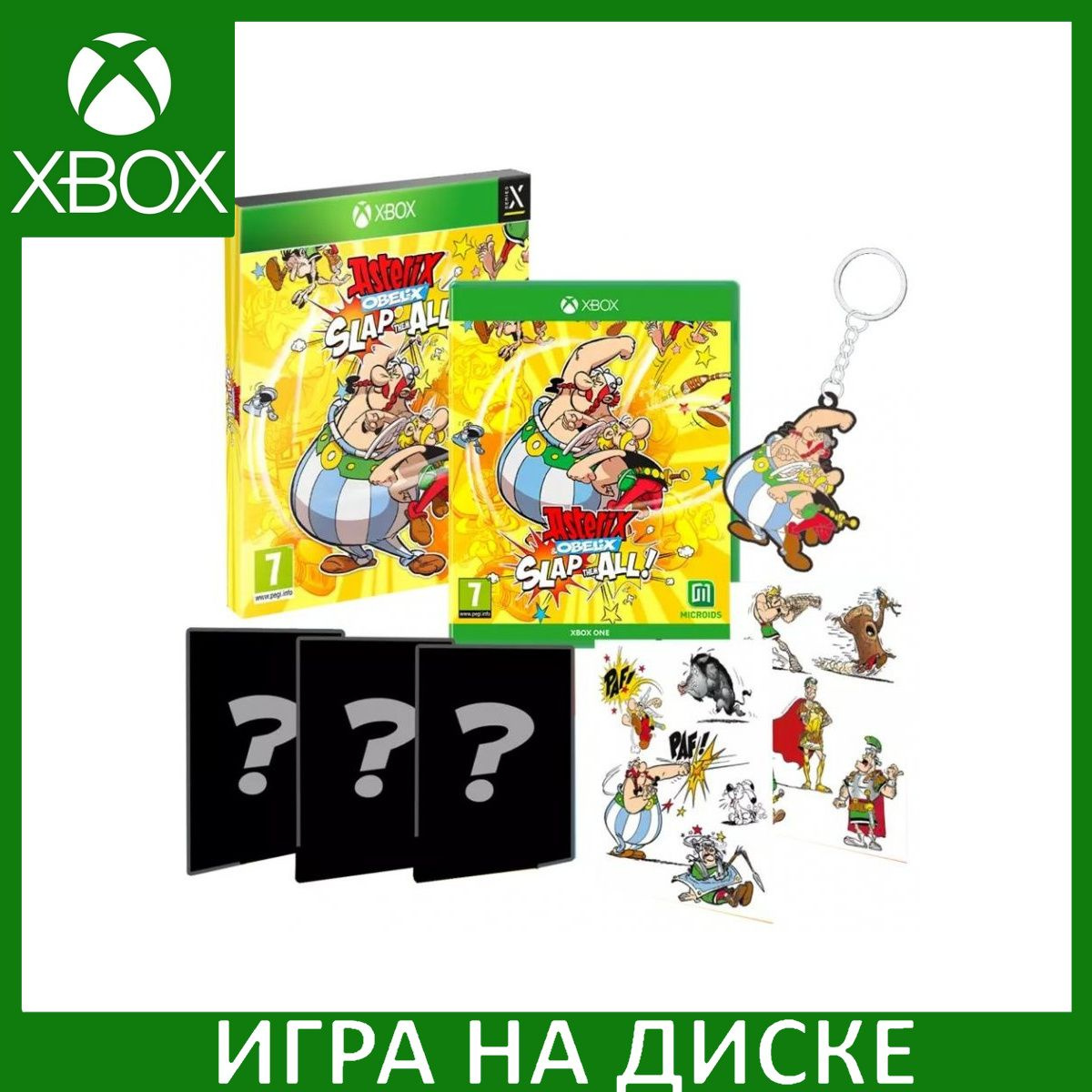 Диск с Игрой Asterix and Obelix Slap Them All! Ограниченное издание (Limited Edition) (Xbox One/Series X). Новый лицензионный запечатанный диск.