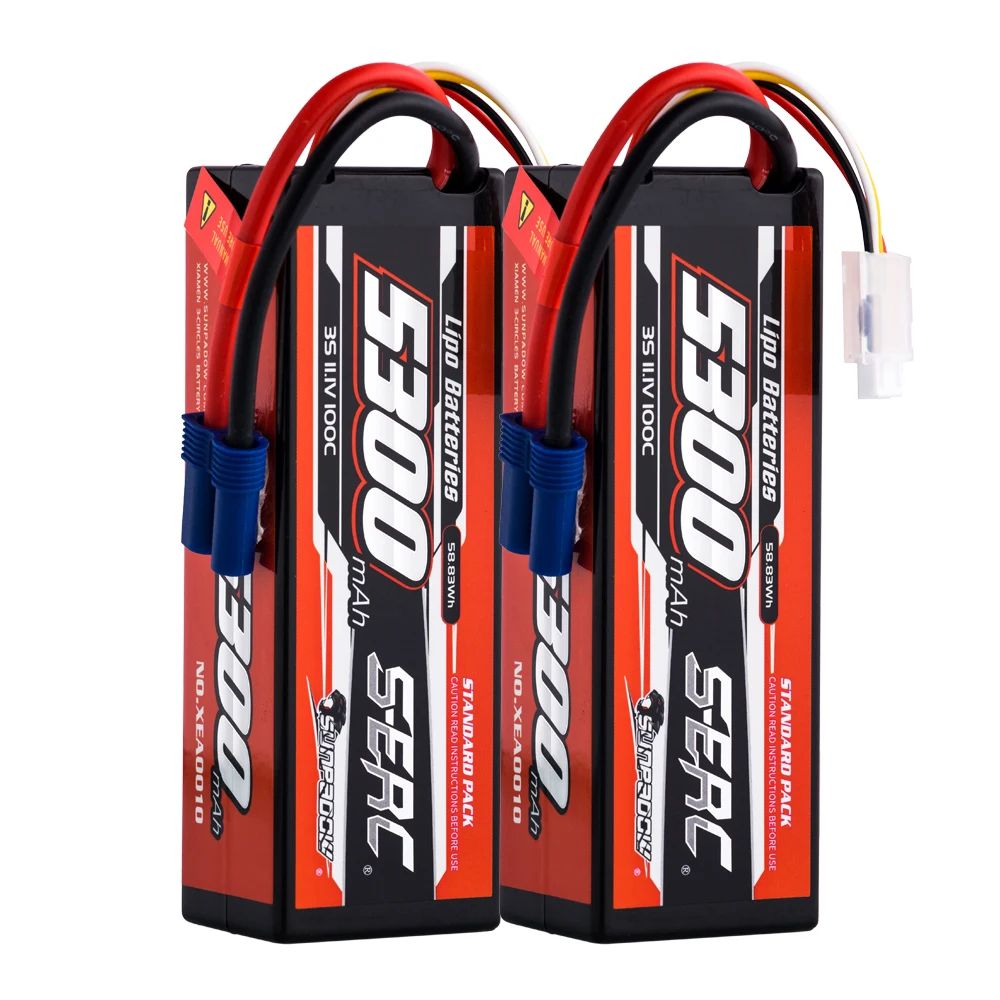 SUNPADOWLiPo2S/3S/4S5300mAh100C(разъемEC5)дляRCмоделей