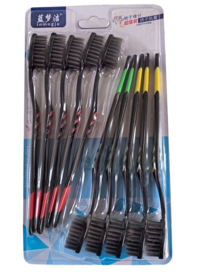 НаборзубныхщетокBlackBambooFlosserНабориз10шт.