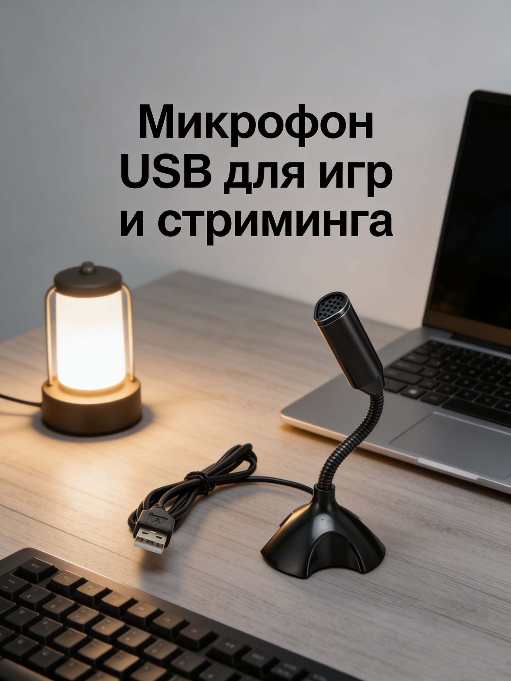 Микрофонуниверсальный,черный
