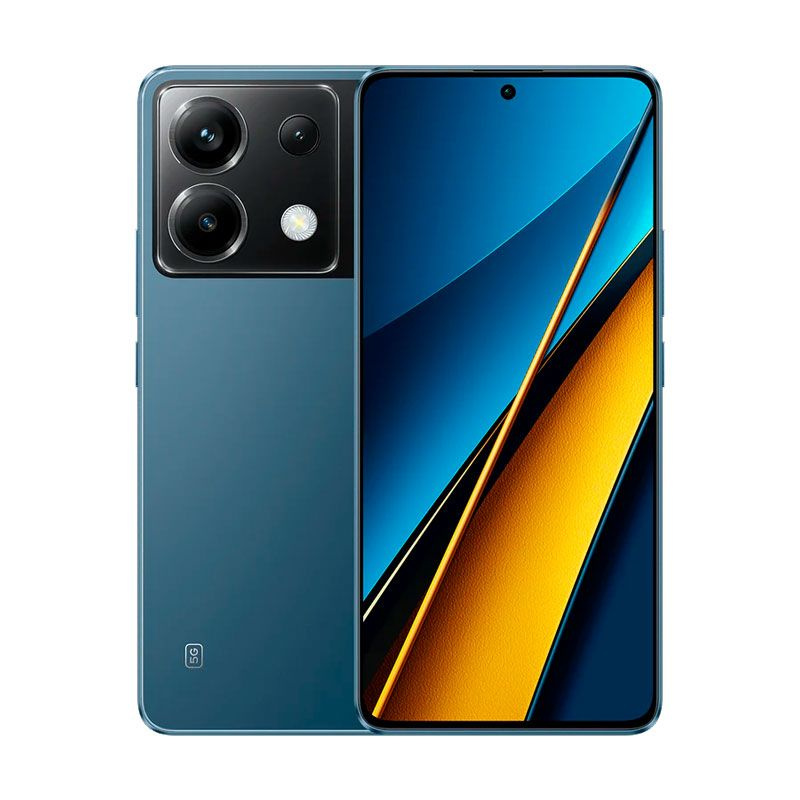 Poco Смартфон POCO X6 5G 12/256 ГБ, синий #1