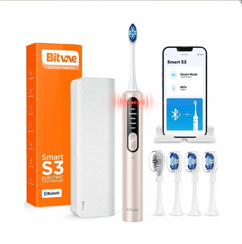Электрическая зубная щетка Bitvae S3 Smart E-Toothbrush с поддержкой приложения для смартфонов, GLOBAL, #1