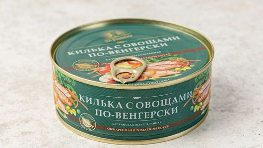 Килька обжаренная в томатном соусе По-Венгерски, 240 г, 4 шт  #1