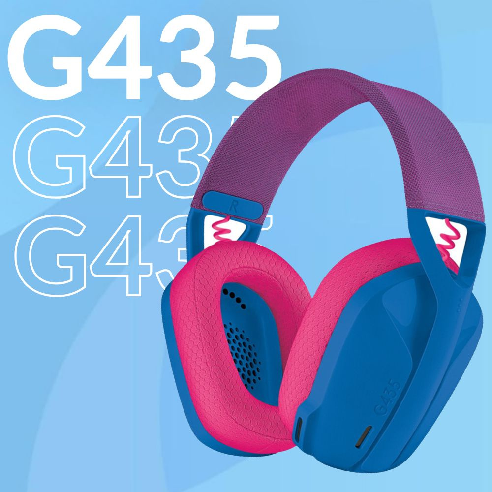 Игровые наушники Logitech G435 LIGHTSPEED BLUE #1